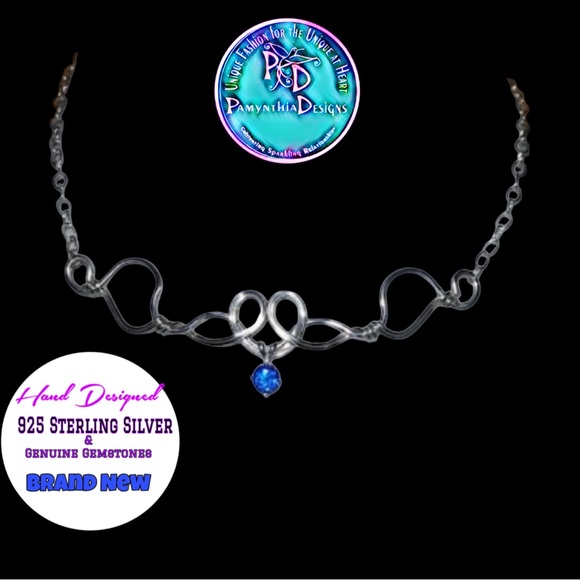 Pamynthia Designs Jewelry - Ice Blue Topaz Sterling Silver Necklace- The Pixie Dust Necklace